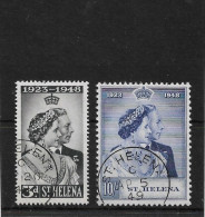 ST HELENA 1948 SILVER WEDDING SET FINE USED Cat £45+ - St. Helena