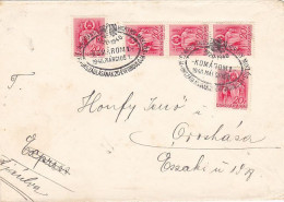 HORTHY MIKLOS POSTMARKS, ST STEPHEN, KING OF HUNGARY, STAMPS ON COVER, 1941, HUNGARY - Covers & Documents