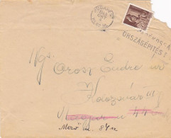 HUNYADI JANOS (IANCU DE HUNEDOARA), STAMP ON COVER, 1943, HUNGARY - Covers & Documents