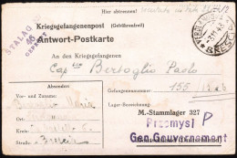 1943 Italia Per Przemysl - P Gen.Governement Stalag 327 48 Gepruft - Gevangenenpost