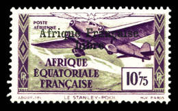 N°21c, Surcharge AFL En Noir Et Surcharge '=50f' Absente, Tirage 25 Exemplaires. SUP. R. (certificat - Unused Stamps