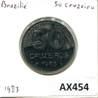 50 CRUZEIROS 1983 BRÉSIL BRAZIL Pièce #AX454.F.A - Brazilië