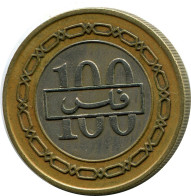 100 FILS 1992 BAHREÏN BAHRAIN BIMETALLIC Pièce #AP981.F.A - Bahrein