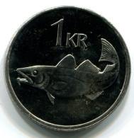 1 KRONA 1999 ISLAND ICELAND UNC Fish Münze #W11186.D.A - Islande