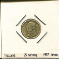 25 SATANGS 1987 THAILAND Münze #AS002.D.A - Thailand