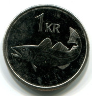 1 KRONA 1999 ISLANDE ICELAND UNC Fish Pièce #W11216.F.A - Island