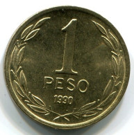 1 PESO 1990 CHILE UNC Münze #W10958.D.A - Cile