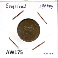 NEW PENNY 1973 UK GROßBRITANNIEN GREAT BRITAIN Münze #AW175.D.A - 1 Penny & 1 New Penny