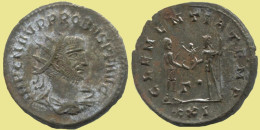 PROBUS ANTONINIANUS Siscia (? / XXI) AD 282 CLEMENTIA TEMP #ANT1858.48.E.A - L'Anarchie Militaire (235 à 284)