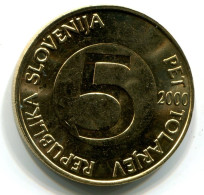 5 TOLAR 2000 SLOWENIEN SLOVENIA UNC Münze HEAD CAPRICORN #W11079.D.A - Slovenië