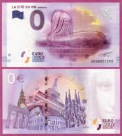 0-Euro UEGQ 01 2016  LA CITE DU VIN - BORDEAUX - Pruebas Privadas