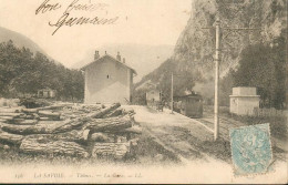 CPA - 74 - Thônes - La Gare - Bon état - Très Belle Oblitération Au Verso ( Voir Scan ) - Thônes