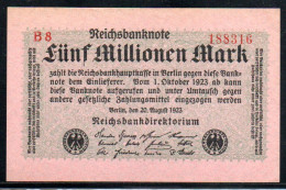 481-Allemagne 5mm 1923 B8 Fil. L Neuf/unc - 5 Mio. Mark