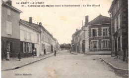 Carte POSTALE Ancienne De  SERMAIZE Les BAINS - Rue Benard Avant Bombardement - Sermaize-les-Bains