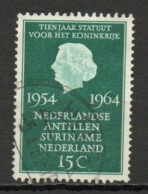 Netherlands, 1964, Statute Of The Kingdom 10th Anniv, 15c, USED - Oblitérés