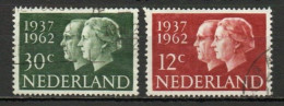 Netherlands, 1962, Queen Juliana & Price Bernhard Silver Anniv, Set, USED - Oblitérés