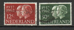 Netherlands, 1962, Queen Juliana & Price Bernhard Silver Anniv, Set, USED - Oblitérés