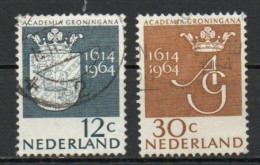 Netherlands, 1964, Groningen University 350th Anniv, Set, USED - Oblitérés