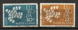 Netherlands, 1961, Europa CEPT, Set, USED - Oblitérés