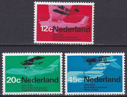 Netherlands, 1968, Aviation Anniversaries, Set, MNH - Nuevos