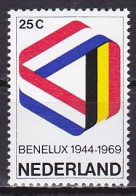 Netherlands, 1969, BENELUX 25th Anniv, 25ct, MNH - Nuevos