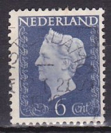 Netherlands, 1948, Queen Wilhelmina, 6c, USED - Usados