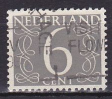 Netherlands, 1954, Numeral, 6c, USED - Usados