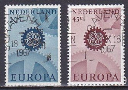 Netherlands, 1967, Europa CEPT, Set, USED - Gebruikt