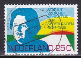 Netherlands, 1969, Statute Of The Kingdom 15th Anniv, 25c, USED - Oblitérés