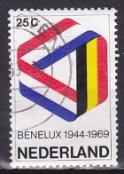 Netherlands, 1969, BENELUX 25th Anniv, 25ct, USED - Oblitérés