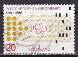 Netherlands, 1968, Postal Checking Service 50th Anniv, 20c, USED - Gebruikt