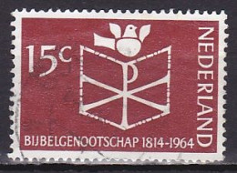 Netherlands, 1964, Bible Society 150th Anniv, 15c, USED - Oblitérés
