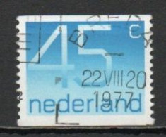 Netherlands, 1976, Numeral/Imperf 2 Sides, 45c, USED - Usati
