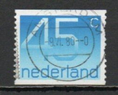 Netherlands, 1976, Numeral/Imperf 2 Sides, 45c, USED - Usati