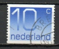 Netherlands, 1976, Numeral/Imperf 2 Sides, 10c, USED - Usati