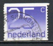 Netherlands, 1976, Numeral/Imperf 2 Sides, 25c, USED - Usati