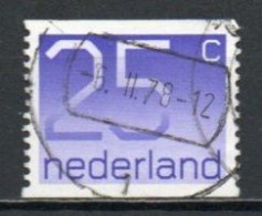 Netherlands, 1976, Numeral/Imperf 2 Sides, 25c, USED - Usati