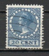Netherlands, 1928, Queen Wilhelmina/Wmk Circles, 20c, USED - Usati
