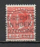 Netherlands, 1926, Queen Wilhelmina/Wmk Circles, 10c/Red, USED - Used Stamps