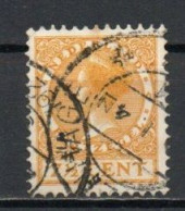 Netherlands, 1925, Queen Wilhelmina/No Wmk, 7½c/Yellow, USED - Usati