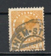 Netherlands, 1925, Queen Wilhelmina/No Wmk, 7½c/Yellow, USED - Usados