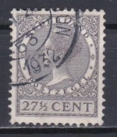 Netherlands, 1928, Queen Wilhelmina/Wmk Circles, 27½c, USED - Oblitérés