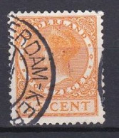 Netherlands, 1929, Queen Wilhelmina/Wmk Circles, 15c/Orange, USED - Used Stamps