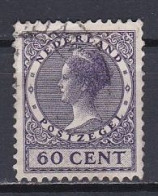 Netherlands, 1925, Queen Wilhelmina/No Wmk, 60c, USED - Usados