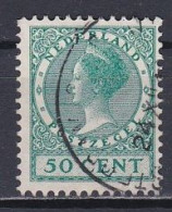 Netherlands, 1924, Queen Wilhelmina/No Wmk, 50c, USED - Gebraucht
