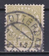 Netherlands, 1924, Queen Wilhelmina/No Wmk, 25c, USED - Usati