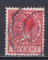 Netherlands, 1924, Queen Wilhelmina/No Wmk, 10c, USED - Used Stamps