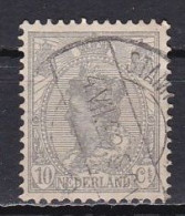 Netherlands, 1922, Queen Wilhelmina/Wide Spaced Hatching , 10c, USED - Used Stamps