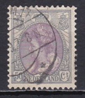 Netherlands, 1914, Queen Wilhelmina/Grey & Violet, 50c, USED - Usati