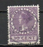 Netherlands, 1927, Queen Wilhelmina/Wmk Circles, 30c, USED - Gebraucht